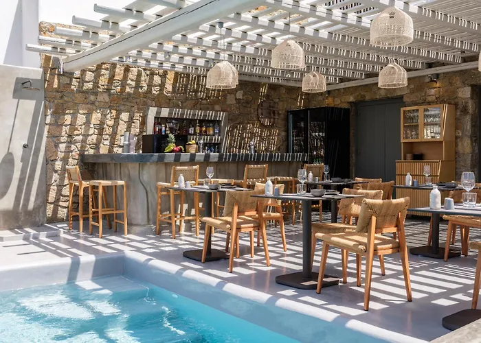 מלון דירות Sea Rock & Sky Private Mykonos Merchia Beach