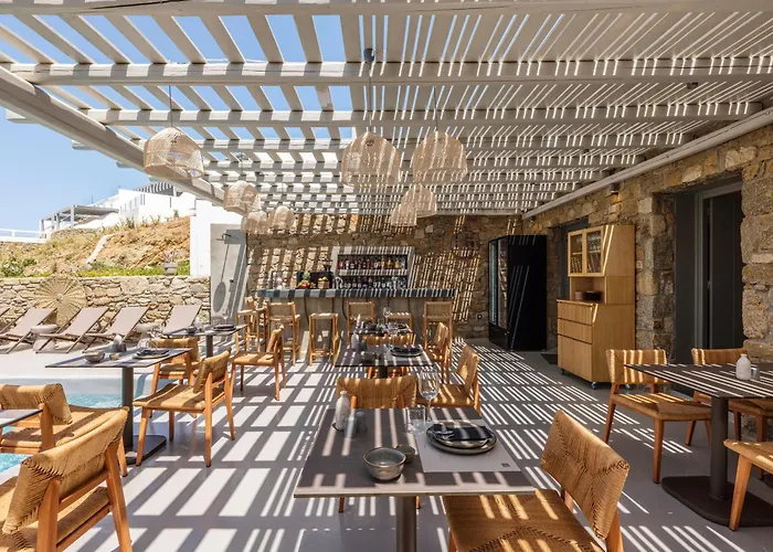 מלון דירות Sea Rock & Sky Private Mykonos Merchia Beach