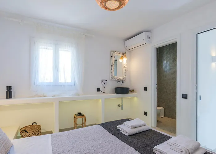 מלון דירות Sea Rock & Sky Private Mykonos Merchia Beach