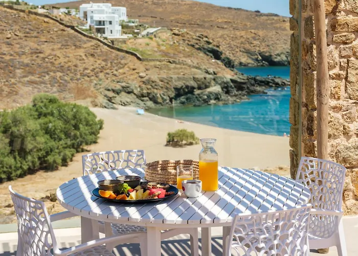 Sea Rock & Sky Private Mykonos מלון דירות Merchia Beach