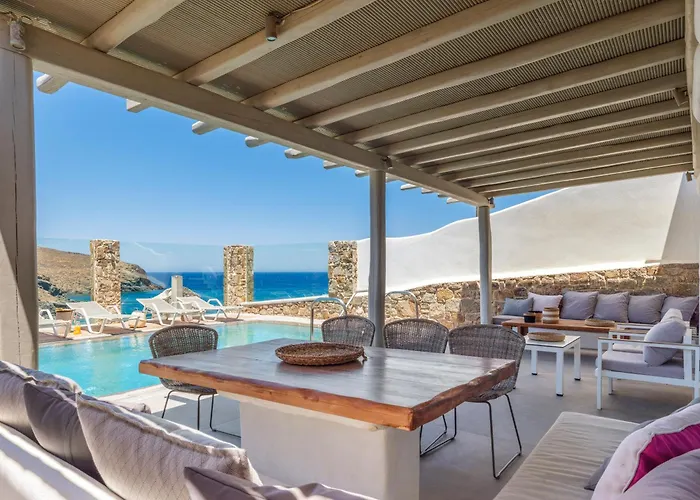 מלון דירות Sea Rock & Sky Private Mykonos Merchia Beach