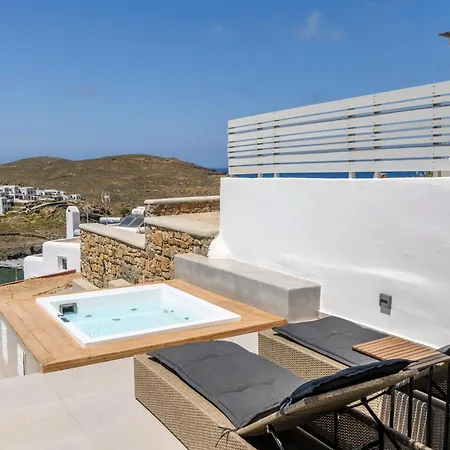 Sea Rock & Sky Private Mykonos Lägenhetshotell 4*