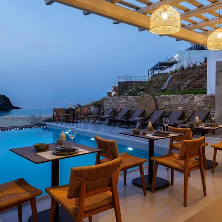 Sea Rock & Sky Private Mykonos Lägenhetshotell