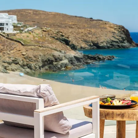 Lägenhetshotell Sea Rock & Sky Private Mykonos Merchia Beach