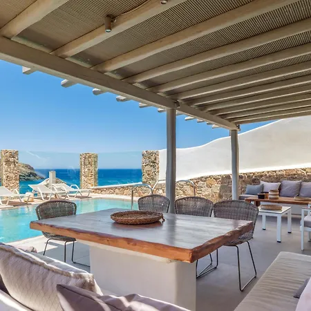 Lägenhetshotell Sea Rock & Sky Private Mykonos Merchia Beach